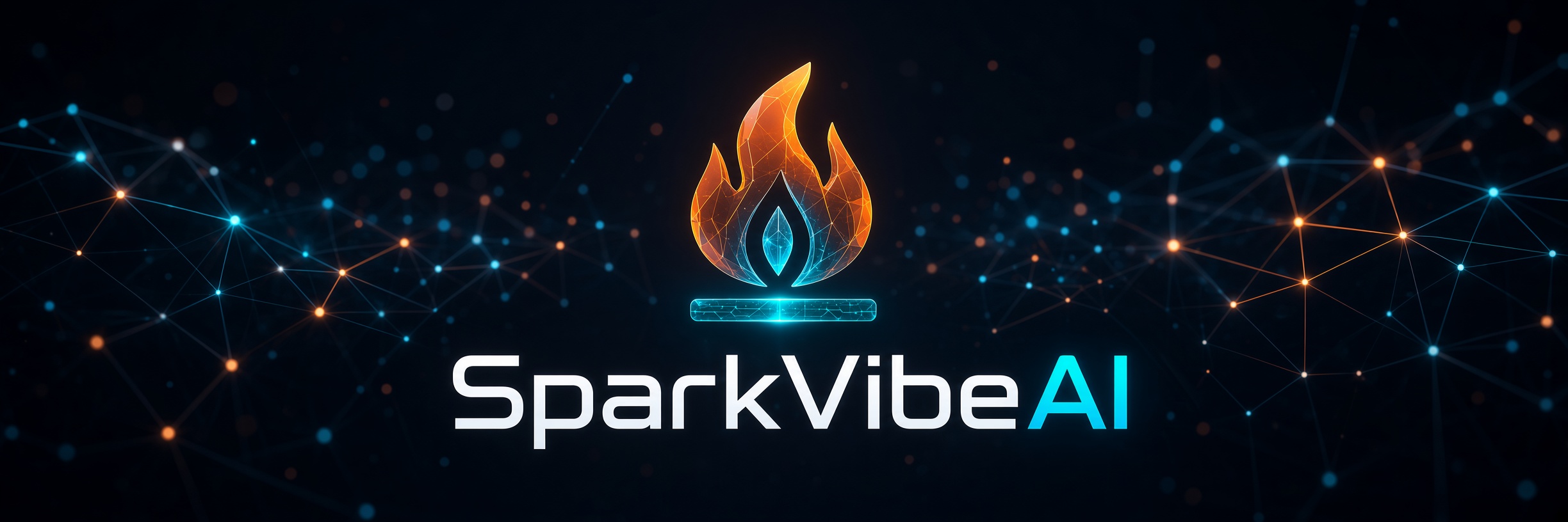 SparkVibeAI flame connecting a network of frontier AI models